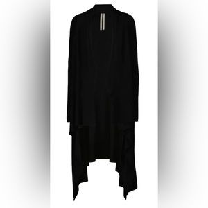 Rick Owens Asymmetric wool Long cardigan